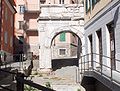 Remains of a Roman arch in the old town of Trieste