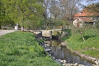 Leine-Brücke bei der Mühle in Besenhausen