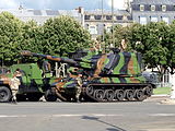 GCT 155mm self-propelled artillery vehicle