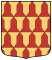 Vairé gules and or