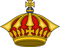 Crown of the kings of the Hawaiian Islands, for heraldic uses.