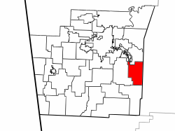 Location of Durham Township in Washington County