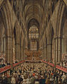 Interior View of Westminster Abbey on the Commemoration of Handel (circa 1790)