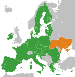 Die Ukraine und die EU in Europa