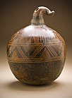 Gourd-shaped vessel; 850–1500; resist-painted ceramic; height: 26.35 cm (103⁄8in.), diameter: 20.32 cm (8 in.); Los Angeles County Museum of Art