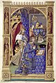 Charlemagne protecting the king of France, by the Master of Jacques de Besançon [fr], c. 1500, Livre d'heures de Charles VIII [fr]