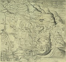 A detailed map of Jerusalem from the 17th century
