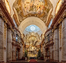Interior of the Karlskirche, by Johann Bernhard Fischer von Erlach, 1715–1737[45]
