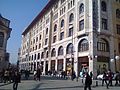 Facade of the building in the west, south and east direction are covered by cut stone and marble Istanbul 4th Vakıf Han