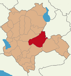 Map showing Karatay District in Konya Province
