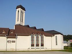 Modern church in Lúka