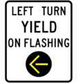 Left turn yield on flashing yellow arrow, version 1
