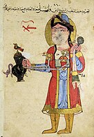 Turkic figure. Amid, modern-day Diyarbakır, Turkey, 1206 (Ms. Ahmet III 3472).[3]