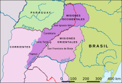 Map showing region