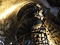 Spiral staircase inside the statue