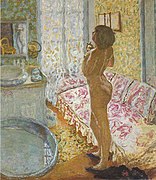 Desnudo a contraluz (1908), by Pierre Bonnard, Royal Museums of Fine Arts, Bruselas