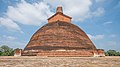 Jetavanaramaya stupa is an example of brick-clad Buddhist architecture in Sri Lanka