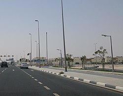 Turn off to Al Meshaf on Al Wukair Road.