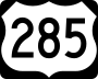U.S. Highway 285 marker
