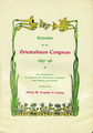 Kalender 1897, Vademecum zum Orientalistenkongress Jahresgabe 1897
