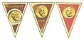Absolventenabzeichen der Militärakademie „Friedr. Engels“, Folge der drei Ausführungen