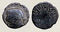 Coin of Western Satrap Visvasena (293–304), found in the excavations at the monastery