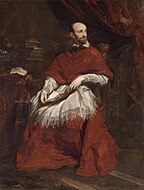 Anthony van Dyck Portrait of Cardinal Guido Bentivoglio. 195 × 147 cm.