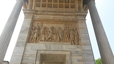 Congress of Prague, internal bas-relief