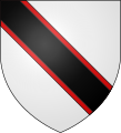 Coat of arms of the Gaus of Bitbourg family, branch of the Geisen of Bitbourg.