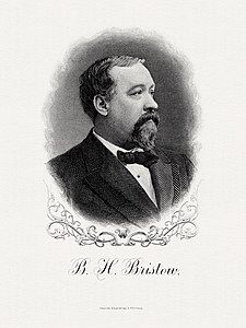 Benjamin Bristow, by the Bureau of Engraving and Printing (restored by Godot13)