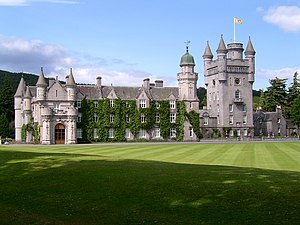 Balmoral Castle, the private residence of Charles III in Aberdeenshire