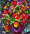Bild 4: Blumenstrauß, 1960er, Öl auf Leinen, 25 × 23,5