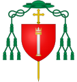Bishop of Colonna family arms with green galero