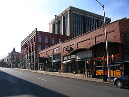 Downtown street in Fayetteville