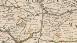 The Duchy of Guastalla in 1700.