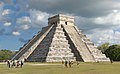 Mesoamerican step-pyramid nicknamed El Castillo at Chichen Itza