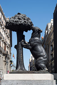 The Statue of the Bear and the Strawberry Tree in Madrid, by Antonio Navarro Santafé