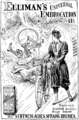 1897 advertisement showing woman with unskirted garments for bicycle riding
