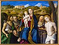 Madonna and Child with the Donor among Saints John the Baptist, Francis, Hieronymus, and Sebastian