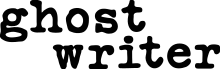 Logo for the Ghostwriter television series.