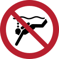 P051: Geräte-Tauchen verboten