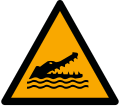 W067: Warnung vor Krokodilen, Alligatoren oder Kaimanen