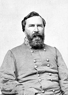 Longstreet in a general's uniform showing a shorter beard than in previous photographs