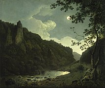 Dovedale by Moonlight (1784) by Joseph Wright of Derby