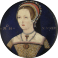 Katherine Parr by Levina Teerlinc. The Sudeley Miniature