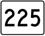 Route 225 marker