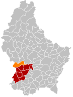 Lage von Habscht im Großherzogtum Luxemburg