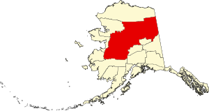 Map of Alaska highlighting Yukon–Koyukuk Census Area