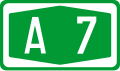 A7 motorway shield