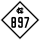 North Carolina Highway 897 marker